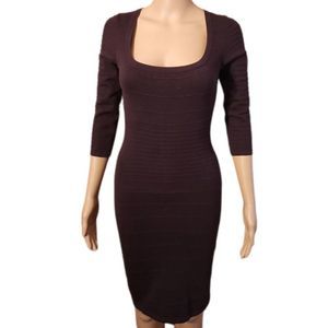 H&M Dress bodycon Sweater  Brown XSMALL